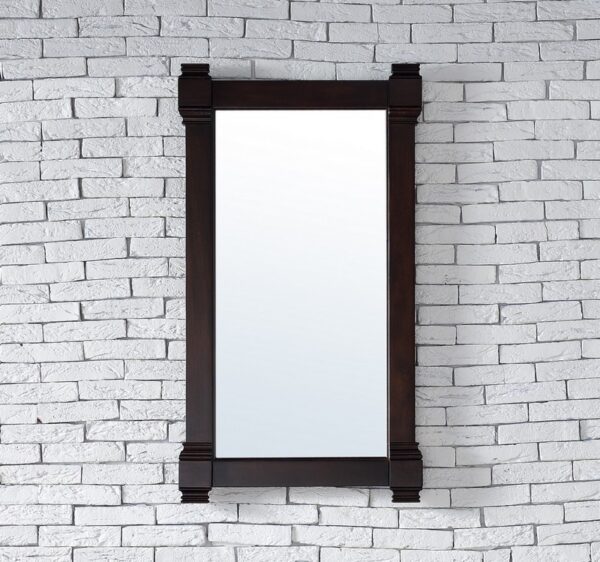 James Martin 650-M22-BNM Brittany 22 Inch Mirror in Burnished Mahogany