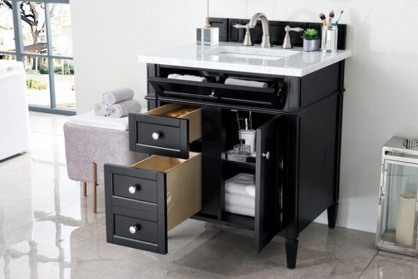 James Martin 650-V30-BKO Brittany 30 Inch Single Vanity in Black Onyx