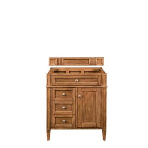 James Martin 650-V30-SBR Brittany 30 Inch Single Vanity in Saddle Brown