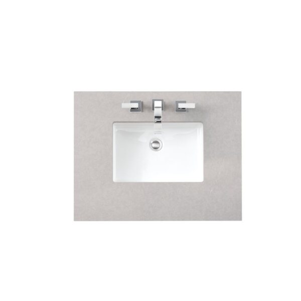 James Martin 650-V30-UGR-3ESR Brittany 30 Inch Single Vanity in Urban Gray with 3 CM Eternal Serena Quartz Top