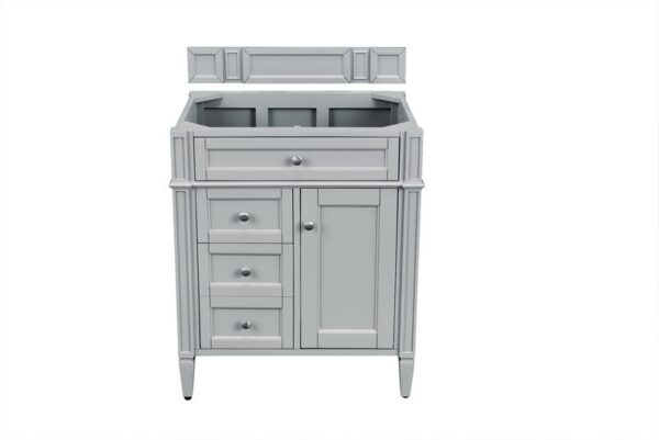 James Martin 650-V30-UGR-3GEX Brittany 30 Inch Single Vanity in Urban Gray with 3 cm Grey Expo Quartz Top with Sink