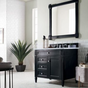 James Martin 650-V36-BKO Brittany 35 Inch Black Onyx Single Vanity