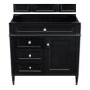 James Martin 650-V36-BKO Brittany 35 Inch Black Onyx Single Vanity