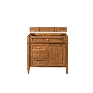 James Martin 650-V36-SBR Brittany 36 Inch Saddle Brown Single Vanity