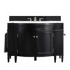 James Martin 650-V46R-WZ Brittany 46 1/2 Inch Single Vanity with 3 CM White Zeus Quartz Top