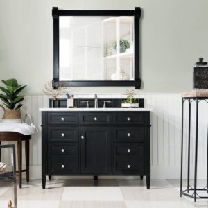 James Martin 650-V48-BKO Brittany 47 Inch Black Onyx Single Vanity