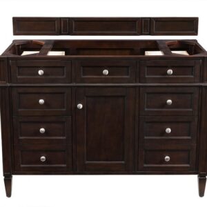 James Martin 650-V48-BNM Brittany 47 Inch Burnished Mahogany Single Vanity