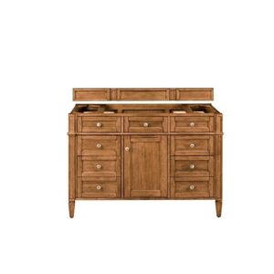 James Martin 650-V48-SBR Brittany 48 Inch Saddle Brown Single Vanity