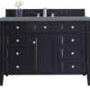 James Martin 650-V48-VBL-3CBL Brittany 48 Inch Single Vanity Cabinet with Cala Blue Quartz Top - Victory Blue