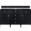 James Martin 650-V60D-BKO Brittany 59 Inch Black Onyx Double Vanity