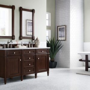 James Martin 650-V60D-BNM Brittany 59 Inch Burnished Mahogany Double Vanity