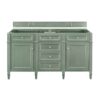 James Martin 650-V60D-SC Brittany 59 7/8 Inch Smokey Celadon Double Sink Vanity Cabinet Only