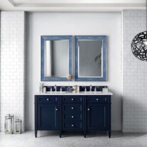 James Martin 650-V60D-VBL Brittany 59 Inch Victory Blue Double Vanity