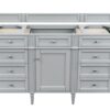 James Martin 650-V60S-UGR-3EJP Brittany 60 Inch Urban Gray Single Vanity with 3 cm Eternal Jasmine Pearl Quartz Top with Sink