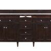 James Martin 650-V72-BNM Brittany 71 Inch Burnished Mahogany Double Vanity