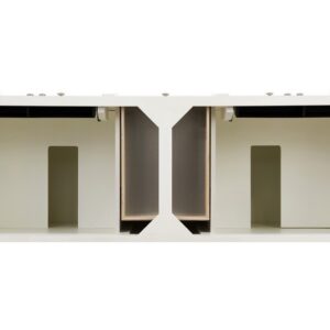 James Martin 650-V72-BW Brittany 71 Inch Bright White Double Vanity