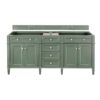 James Martin 650-V72-SC Brittany 70 7/8 Inch Smokey Celadon Double Sink Vanity Cabinet Only