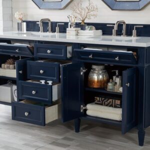 James Martin 650-V72-VBL Brittany 71 Inch Victory Blue Double Vanity