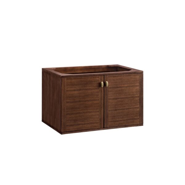 James Martin 670-V36-WLT Amberly 35 7/8 Inch Mid-Century Walnut Single Sink Vanity Cabinet Only