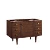 James Martin 670-V48-WLT Amberly 47 7/8 Inch Mid-Century Walnut Single Sink Vanity Cabinet Only