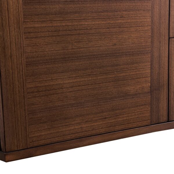 James Martin 670-V72-WLT Amberly 71 7/8 Inch Mid-Century Walnut Double Sink Vanity Cabinet Only