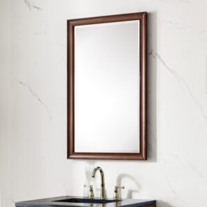 James Martin 735-M26 Glenbrooke 26 Inch Rectangle Poplar Solid Bathroom Mirror