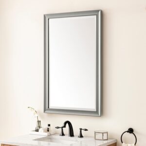 James Martin 735-M26 Glenbrooke 26 Inch Rectangle Poplar Solid Bathroom Mirror