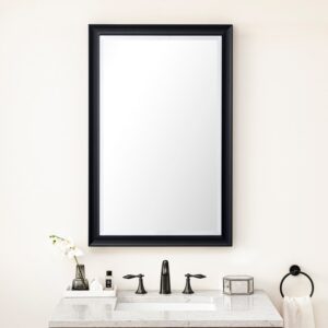 James Martin 735-M26 Glenbrooke 26 Inch Rectangle Poplar Solid Bathroom Mirror