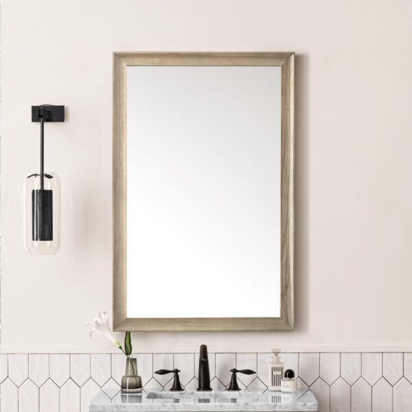 James Martin 735-M26-O 26 Inch Wall Mounted Rectangular Bathroom Mirror