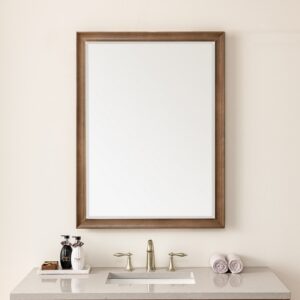 James Martin 735-M30 Glenbrooke 30 Inch Rectangle Poplar Solid Bathroom Mirror