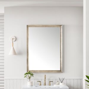 James Martin 735-M30-O 30 Inch Wall Mounted Rectangular Bathroom Mirror