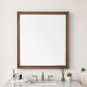 James Martin 735-M36 Glenbrooke 36 Inch Rectangle Poplar Solid Bathroom Mirror