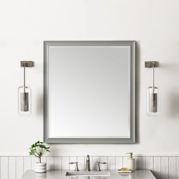 James Martin 735-M36 Glenbrooke 36 Inch Rectangle Poplar Solid Bathroom Mirror