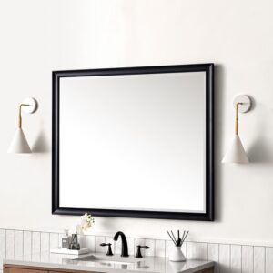 James Martin 735-M48 Glenbrooke 48 Inch Rectangle Poplar Solid Bathroom Mirror