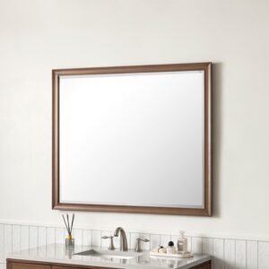 James Martin 735-M48 Glenbrooke 48 Inch Rectangle Poplar Solid Bathroom Mirror