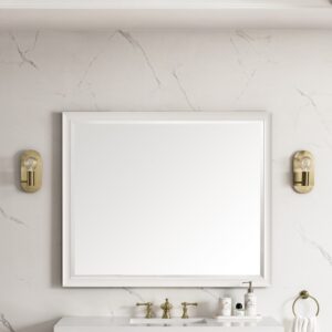 James Martin 735-M48 Glenbrooke 48 Inch Rectangle Poplar Solid Bathroom Mirror