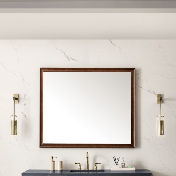 James Martin 735-M48 Glenbrooke 48 Inch Rectangle Poplar Solid Bathroom Mirror