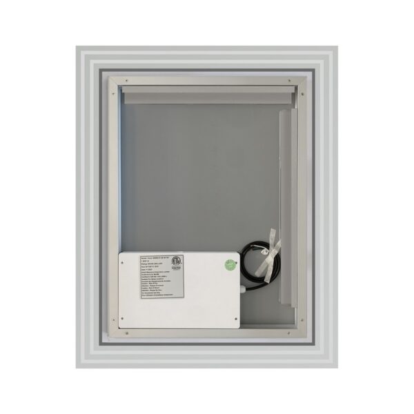 Altair 742024-LED-NF Livorno 24 Inch Rectangle Frameless Modern LED Bathroom Vanity Mirror