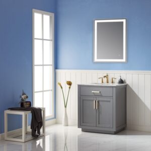 Altair 744024-LED-NF Genova 24 Inch Rectangle Frameless Modern LED Bathroom Vanity Mirror