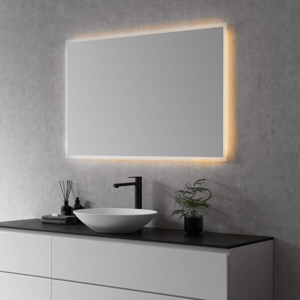 Altair 747048-LED-NF Cassano 48 Inch Rectangle Frameless Modern Bathroom Vanity LED Lighted Wall Mirror