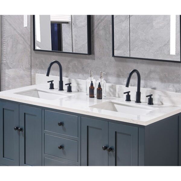 Altair 75061-CTP-AW Oderzo 61 Inch Stone Effects Vanity Top with White Sink - Aosta White