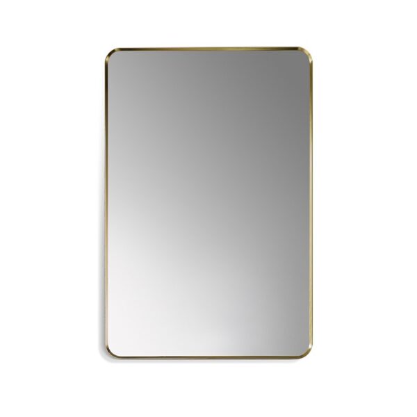 Altair 754024-MIR Nettuno 24 Inch Rectangle Aluminum Framed Bathroom Vanity Wall Mirror