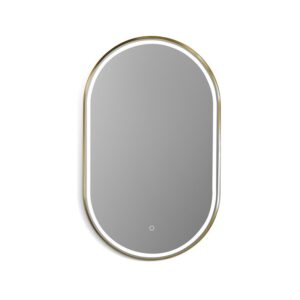 Altair 756036-LED Oleggio 22 Inch Oval Framed Modern Bathroom Vanity LED Lighted Wall Mirror