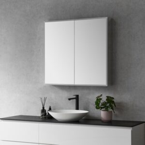 Altair 759036-LED-MC Carsoli 36 Inch Rectangle Frameless Surface-Mount or Recessed LED Lighted Bathroom Medicine Cabinet