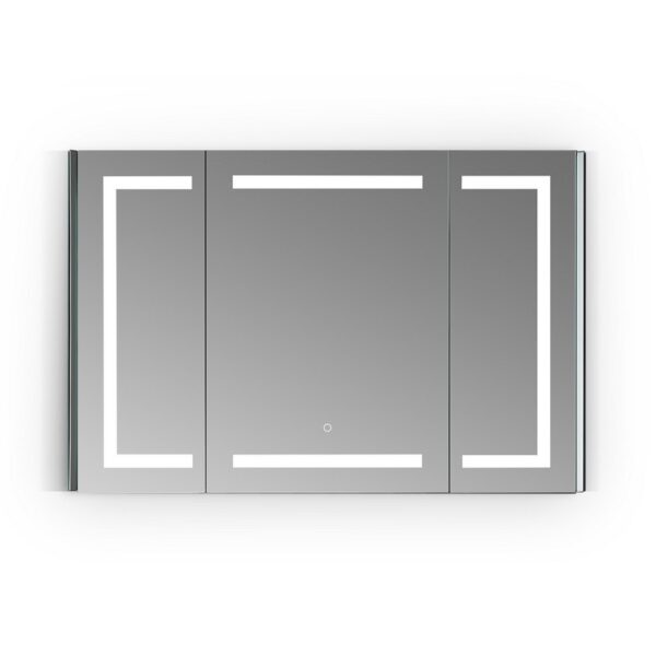 Altair 760048-LED-MC Bojano 48 Inch Rectangle Frameless Surface-Mount or Recessed LED Lighted Bathroom Medicine Cabinet