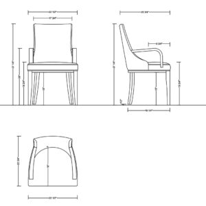 Manhattan Comfort Shubert 8-Piece Modern Faux Leather and Velvet Dining Chair Set in Light Grey