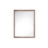 James Martin 803-M23.6-WLT Milan 23.6 Inch Rectangular Cube Mirror in Mid Century Walnut