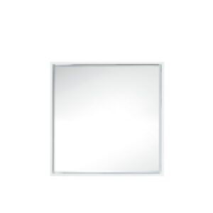 James Martin 803-M35.4-GW Milan 35.4 Inch Square Cube Mirror in Glossy White