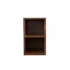 James Martin 803-SC1220-WLT Milan 12 Inch Storage Cabinet (Short) in Mid Century Walnut