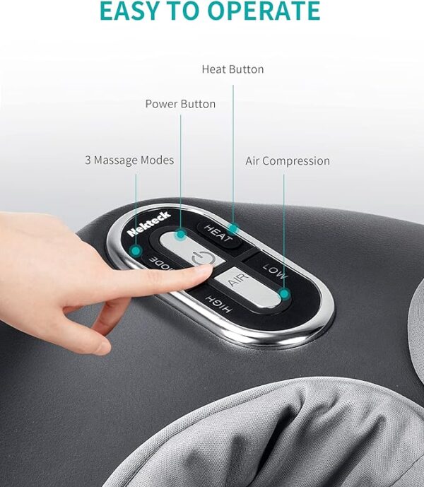 RetailHuntUSA Foot Massager Machine with Soothing Heat, Deep Kneading Therapy, Air Compression, Improve Blood Circulation and Foot Wellness